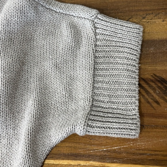 Grey Knitted Short Sleeve Cartigan - Picture 3 of 8